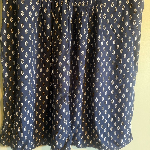 beachlunchlounge Navy Blue White Floral Sleeveless Flowy Boho dress size XL - Picture 6 of 11